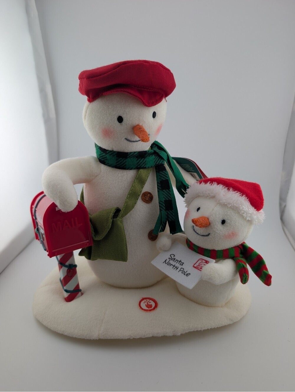 2018 Hallmark Jingle Pals Special Delivery Singing Plush Snowman Mailbox *Works*